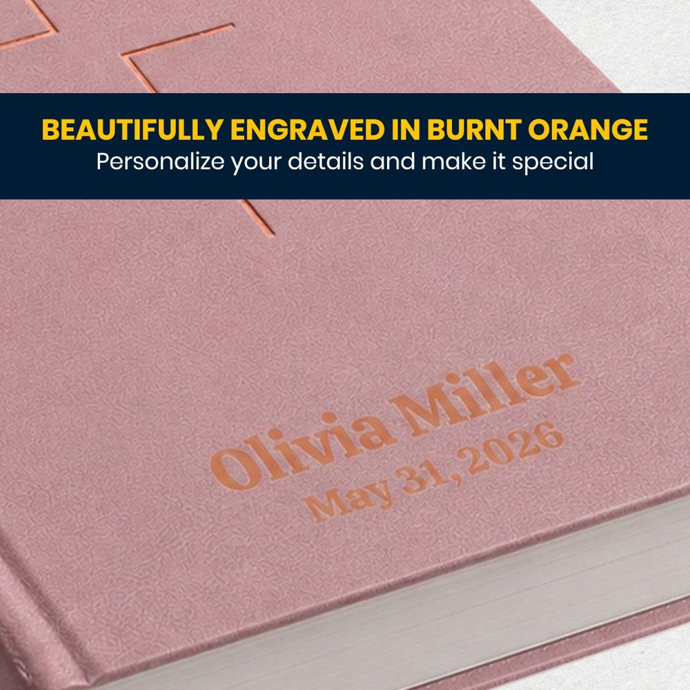 Actual personalization sample for this Bible