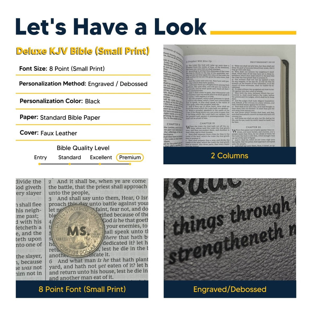 Personalized Black KJV Deluxe Bible | Shepherds Shelf - Shepherds Shelf