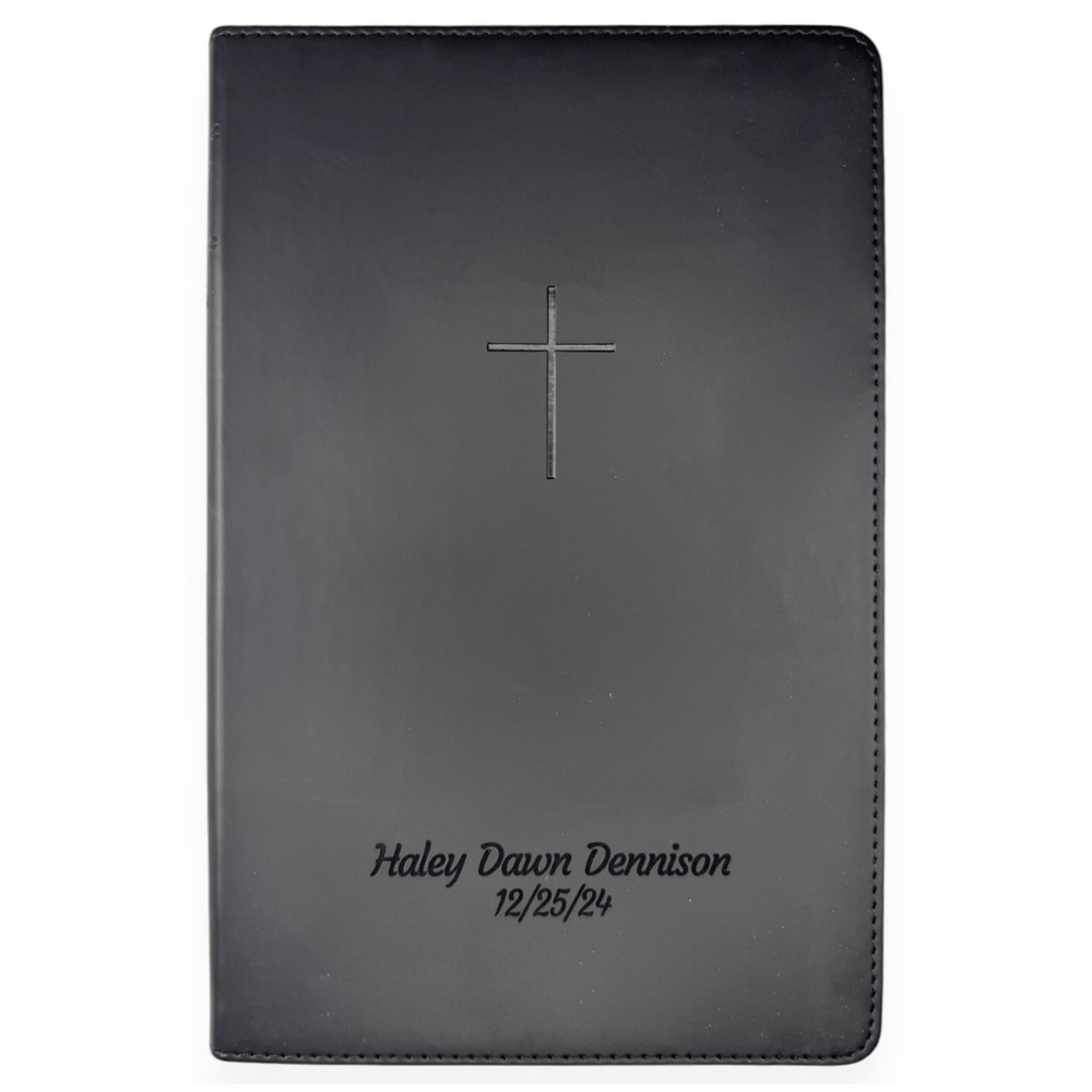 NLT Black Standard Size TruTone Holy Bible Small Print