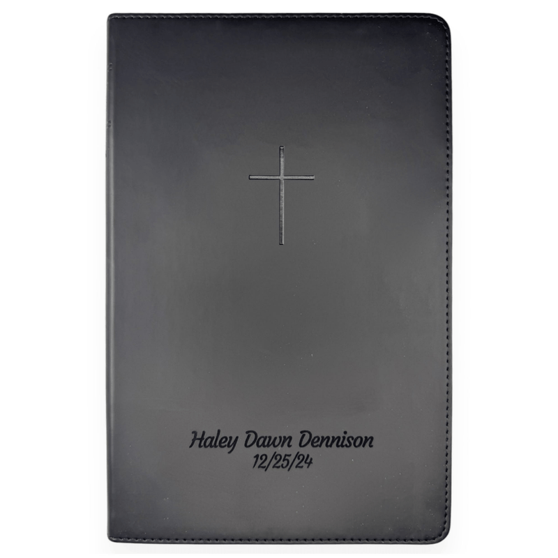 NLT Black Standard Size TruTone Holy Bible Small Print