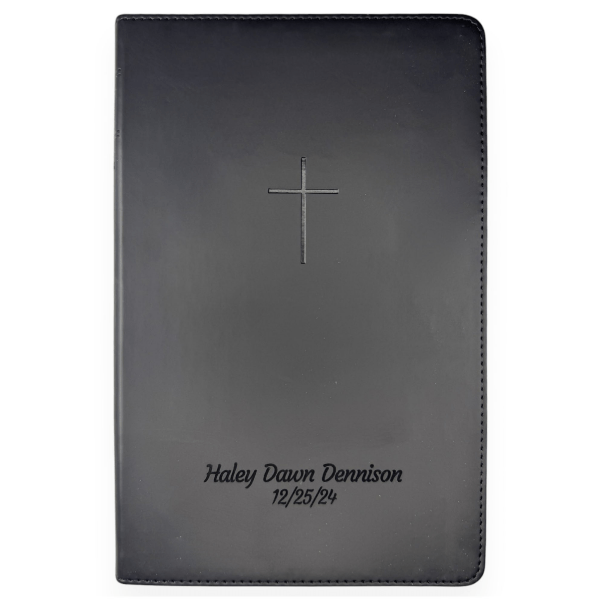 Personalized Black NLT Holy Bible Living Translation Faux Leather | Shepherds Shelf - Shepherds Shelf