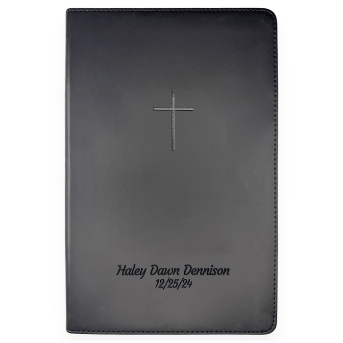 NLT Black Standard Size TruTone Holy Bible Small Print