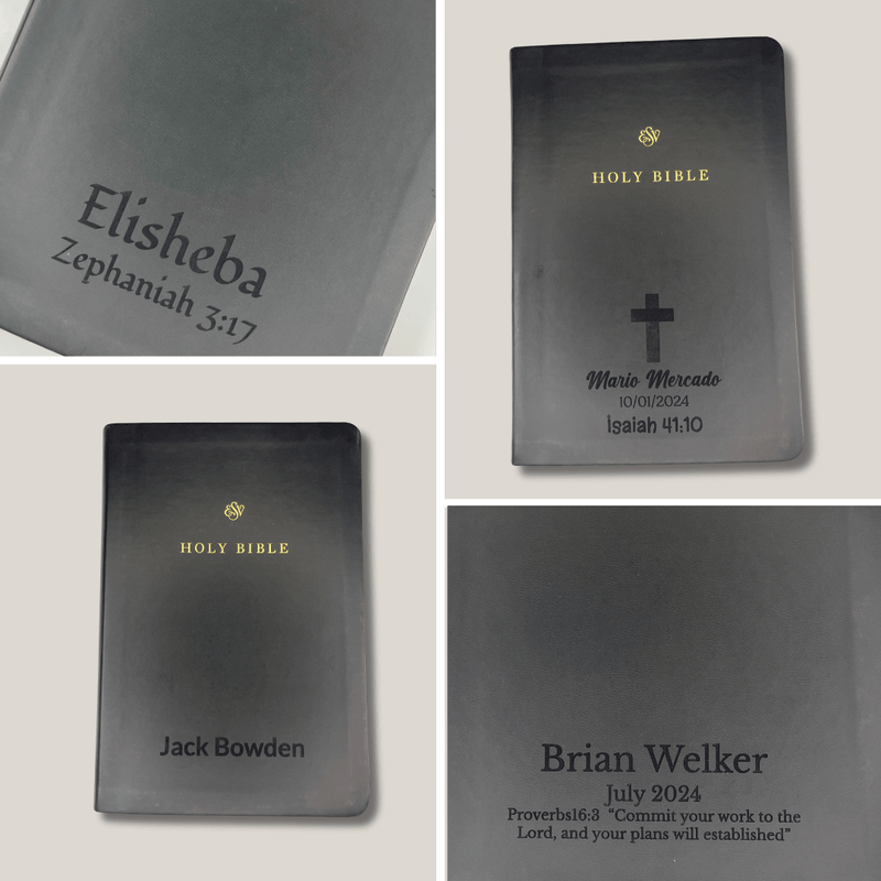 ESV Black Standard Size TruTone Holy Bible Small Print