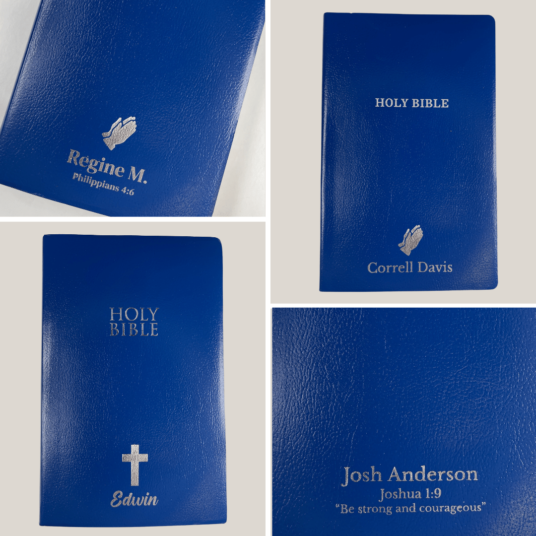 Personalized Blue Custom KJV Bible | Shepherds Shelf - Shepherds Shelf