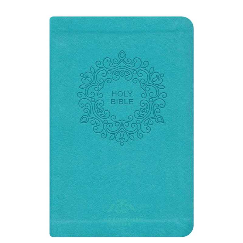 NKJV Blue Study Size Thinline Holy Bible Large Print