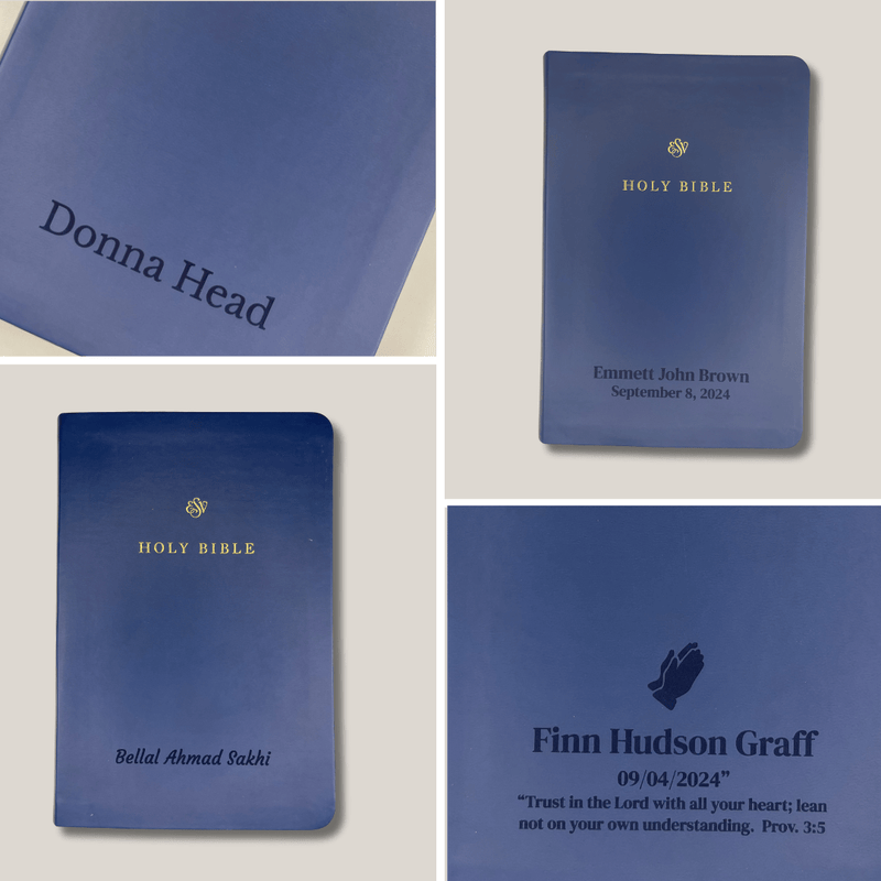 ESV Blue Standard Size TruTone Holy Bible Small Print