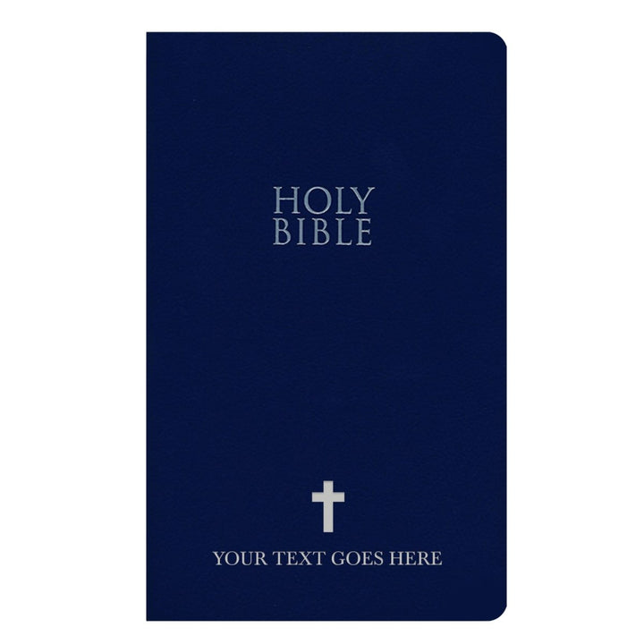 Personalized Blue NIV Faux Holy Bible | Shepherds Shelf - Shepherds Shelf