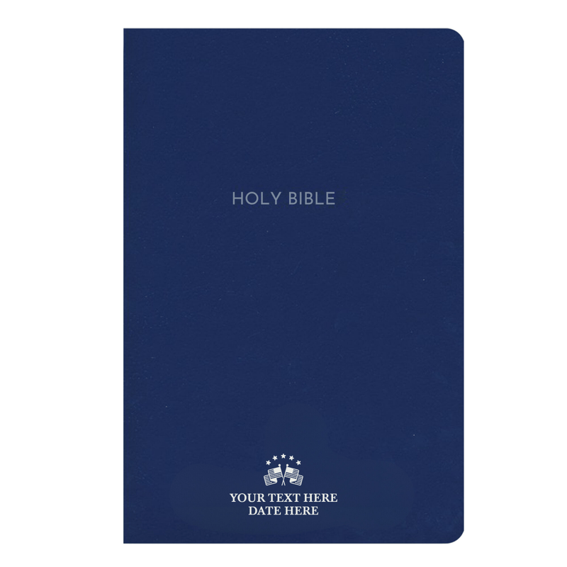 NKJV Blue Standard Size Holy Bible Small Print