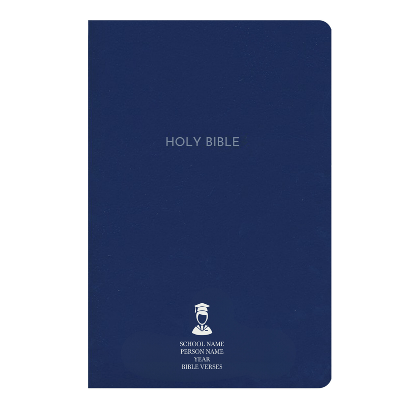 NKJV Blue Standard Size Holy Bible Small Print