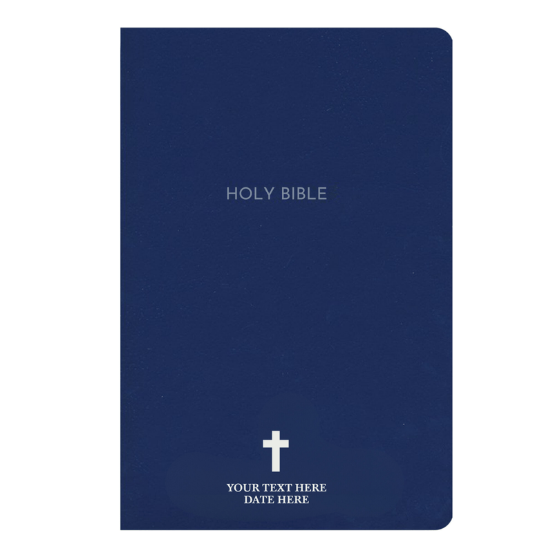 NKJV Blue Standard Size Holy Bible Small Print