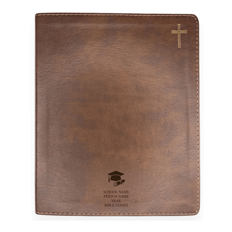 NIV Brown Standard Size Journaling Holy Bible Medium Print
