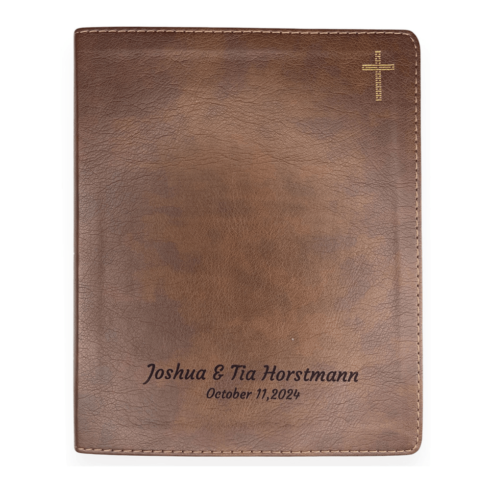 NIV Brown Standard Size Journaling Holy Bible Medium Print