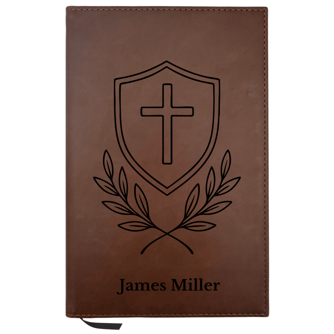 Personalized Brown Leatherette Journal Notebook | Cross Collection - Shepherds Shelf