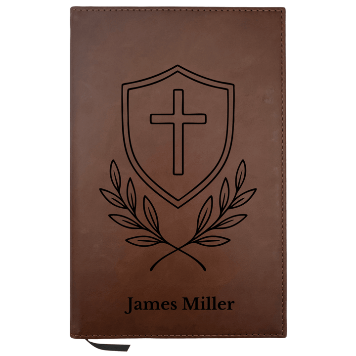 Personalized Brown Leatherette Journal Notebook | Cross Collection - Shepherds Shelf