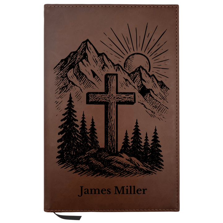 Personalized Brown Leatherette Journal Notebook | Cross Collection - Shepherds Shelf