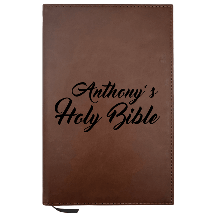 Personalized Brown Leatherette Journal Notebook | Name Here - Shepherds Shelf