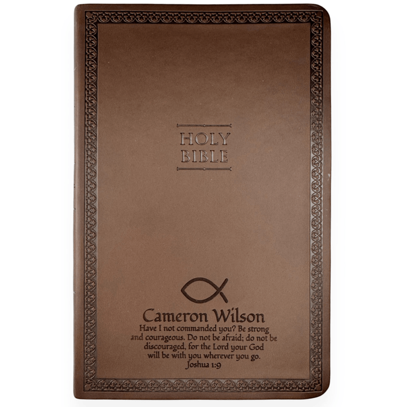 NIV Brown Standard Size Thinline Holy Bible Small Print