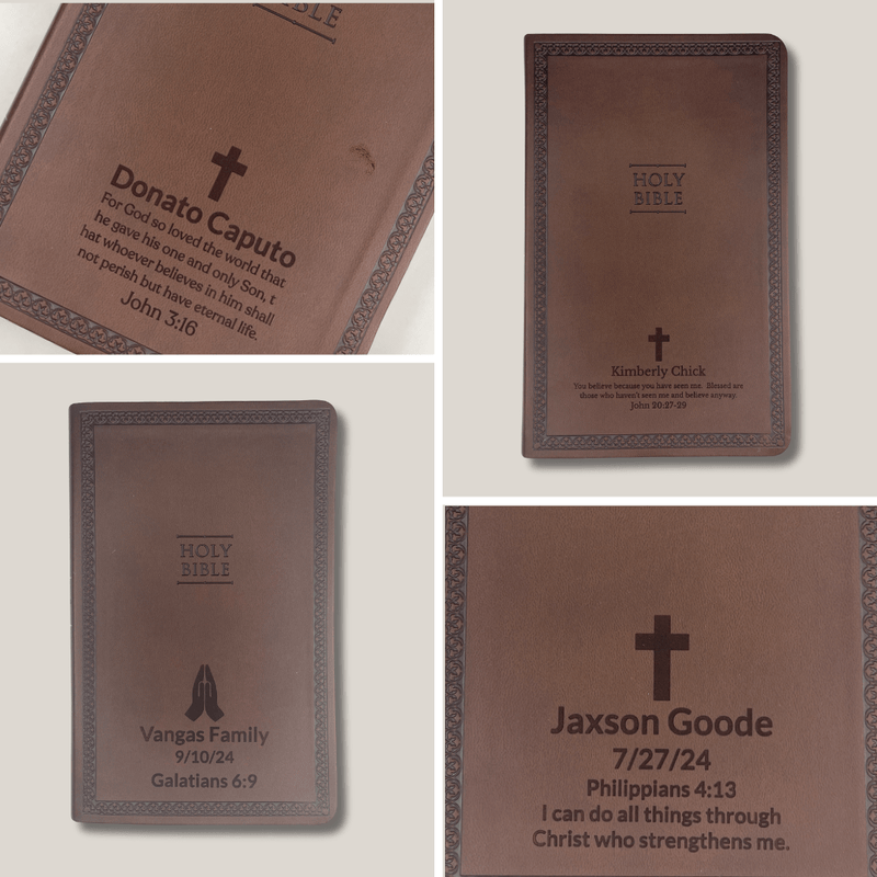 NIV Brown Standard Size Thinline Holy Bible Small Print