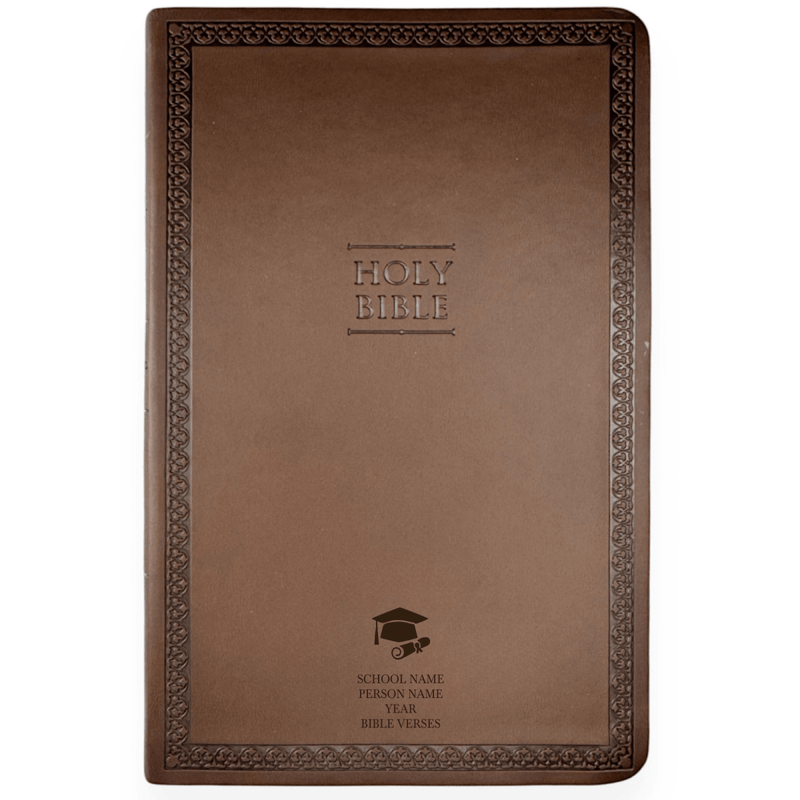 NIV Brown Standard Size Thinline Holy Bible Small Print