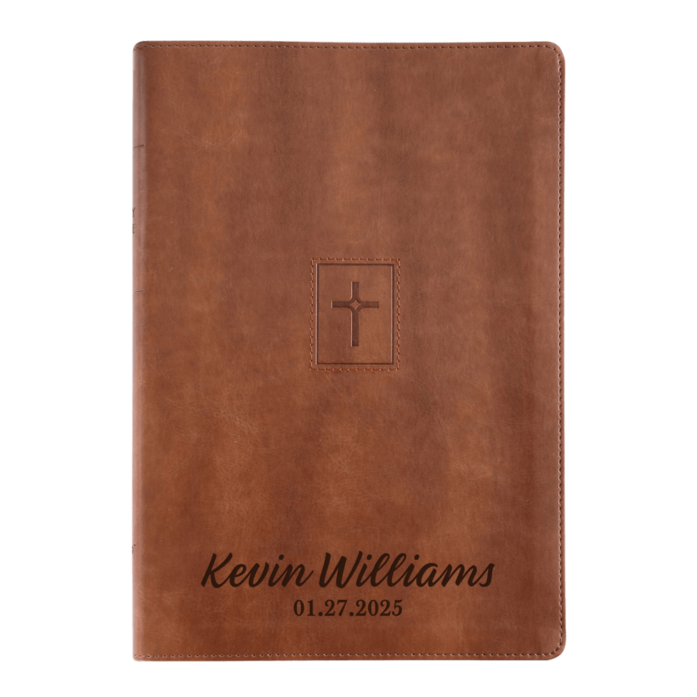 NIV Brown Standard Size Thinline Holy Bible Large Print