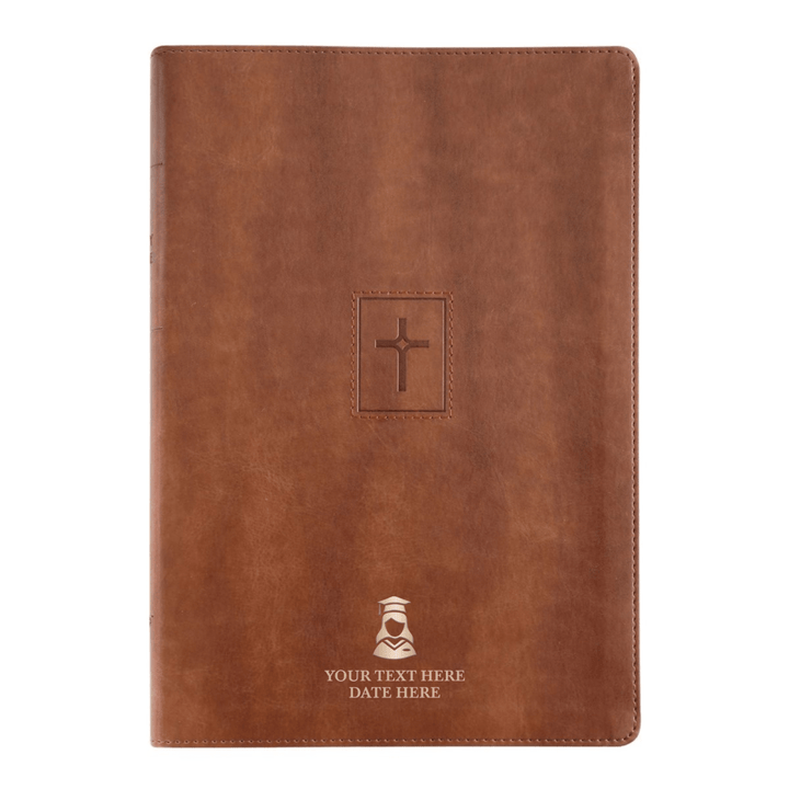 Personalized Brown Thinline Large Print NIV Bible | Shepherds Shelf - Shepherds Shelf