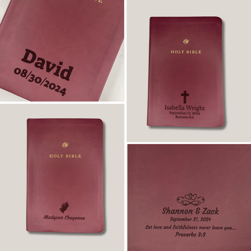 ESV Burgundy Standard Size TruTone Holy Bible Small Print