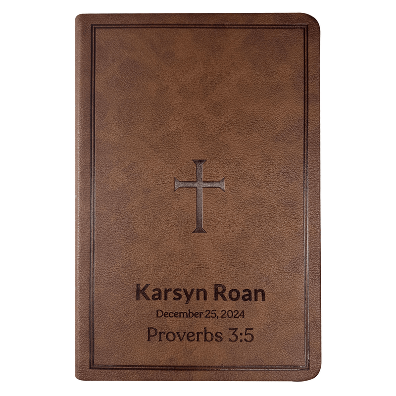 CSB Brown Standard Size Holy Bible Large Print with Index Tabs