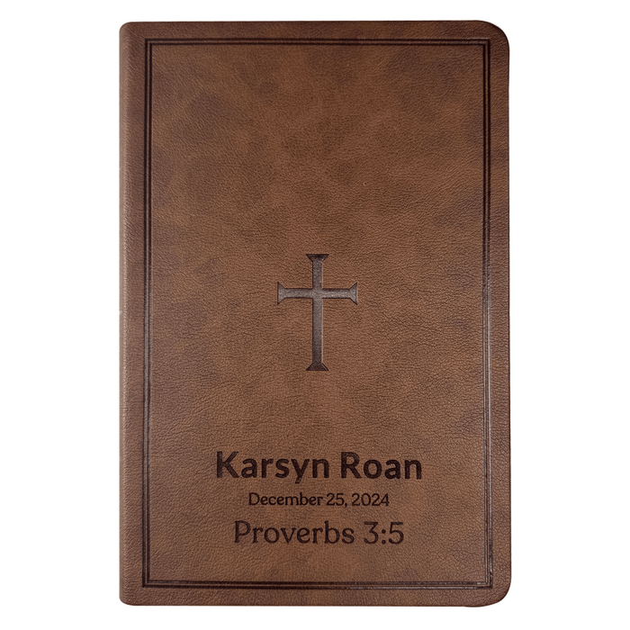 CSB Brown Standard Size Holy Bible Large Print with Index Tabs