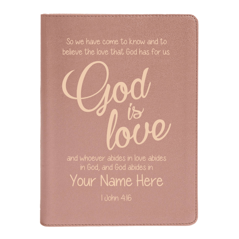CSB Rose Gold Study Size Holy Bible Medium Print Size | 1 John 4:16