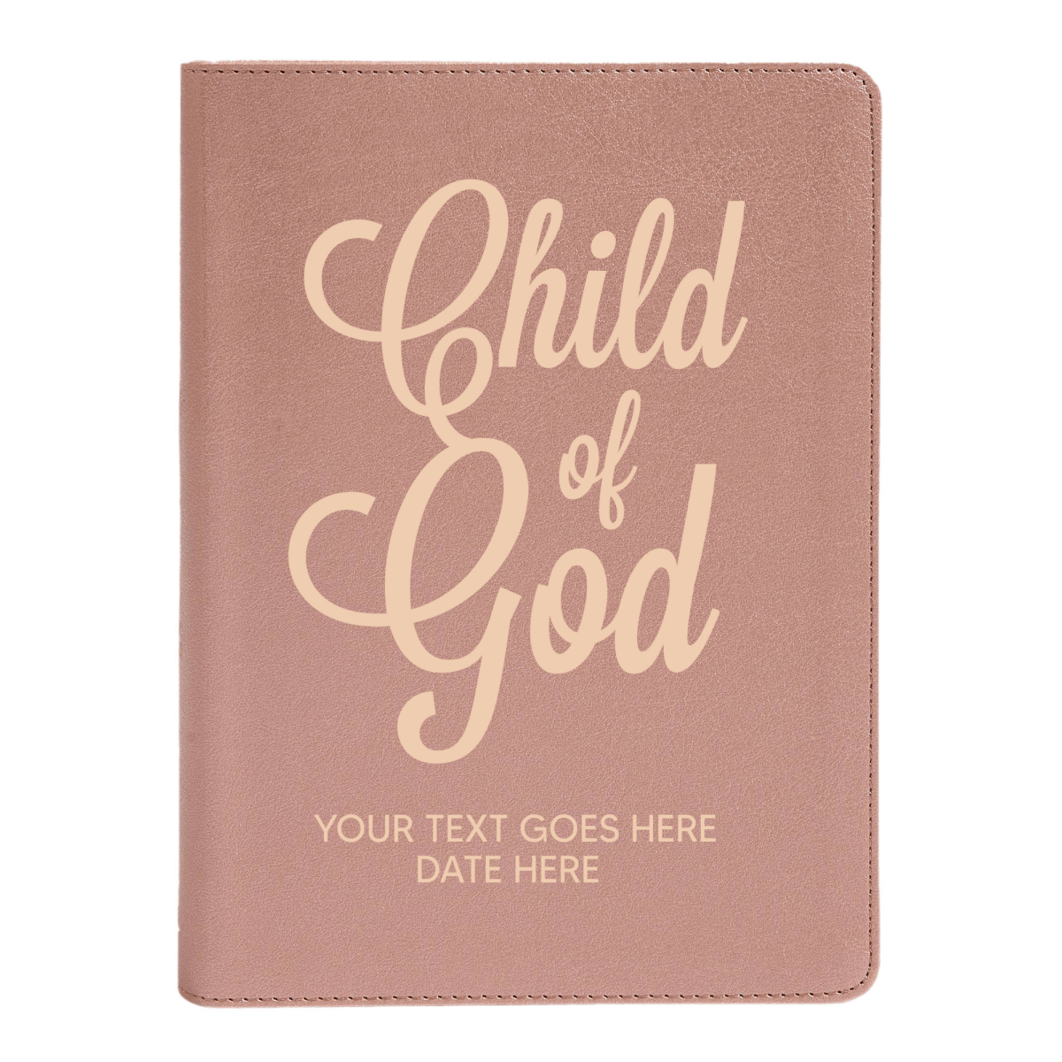 Personalized CSB She Reads Truth Community Study Bible Faux Leather Medium Print Size Rose Gold with FULL COVER Child of God Design | Shepherds Shelf - Shepherds Shelf