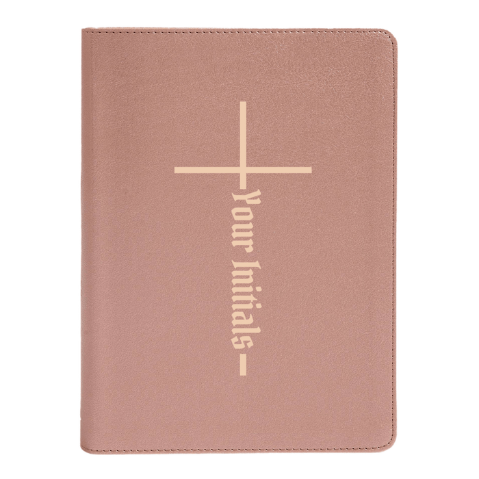 CSB She Reads Rose Gold Study Size Holy Bible Medium Print Size | Cross With Christian Cross