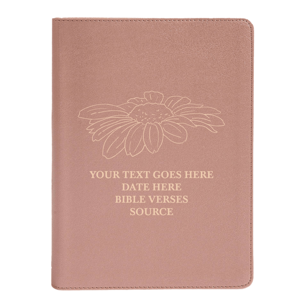 CSB She Reads Rose Gold Study Size Holy Bible Medium Print Size | Daisy