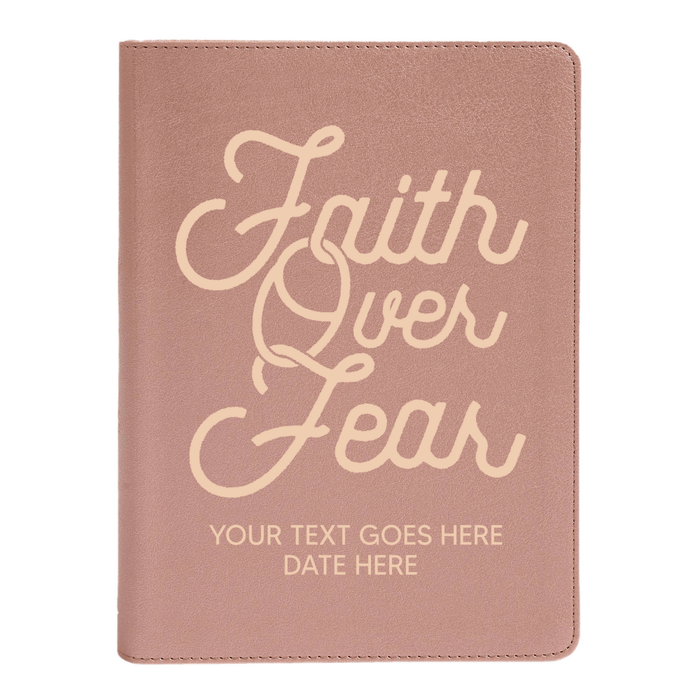 CSB She Reads Rose Gold Study Size Holy Bible Medium Print Size | Faith over Fear