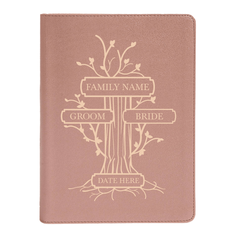 CSB She Reads Rose Gold Study Size Holy Bible Medium Print Size | Family Tree