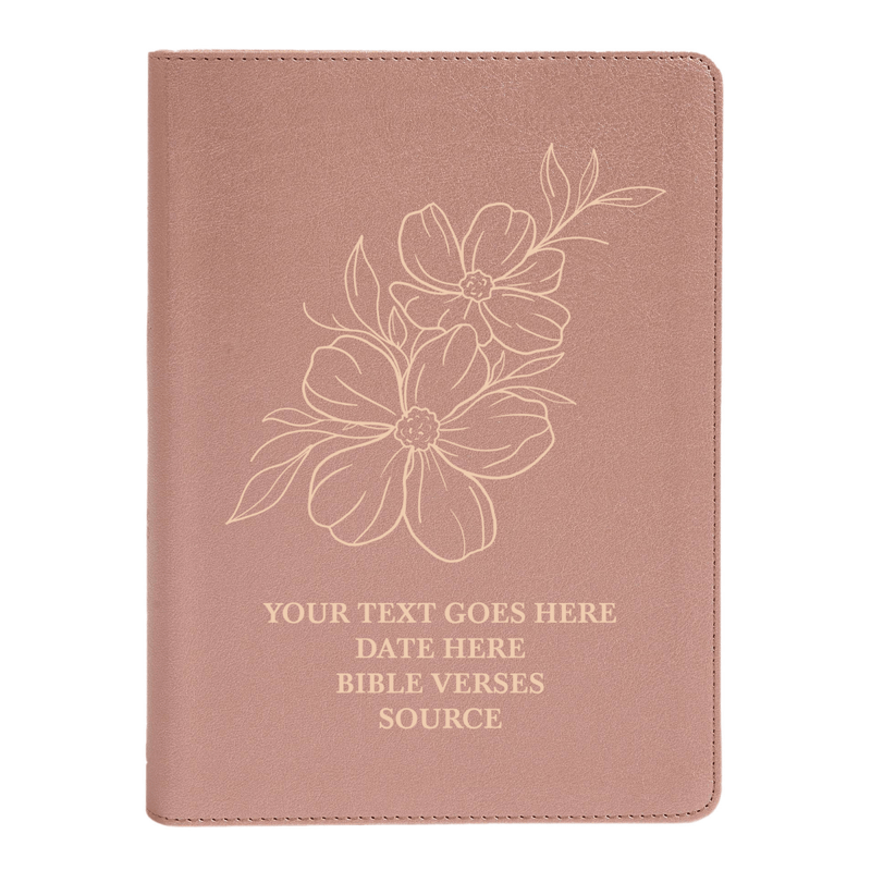 CSB She Reads Rose Gold Study Size Holy Bible Medium Print Size | Floral Jasmine