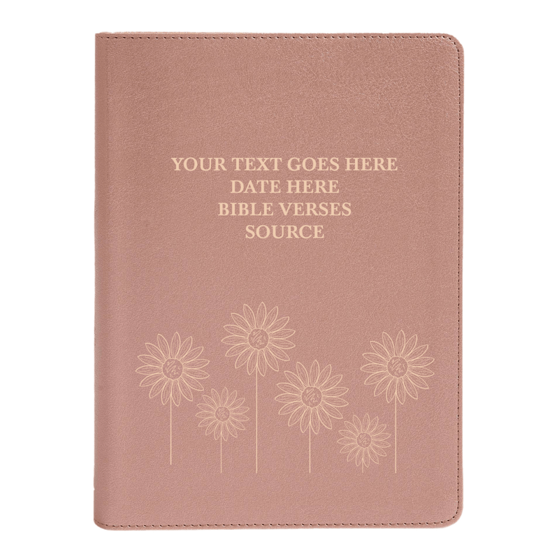 CSB She Reads Rose Gold Study Size Holy Bible Medium Print Size | Floral Sun Flower