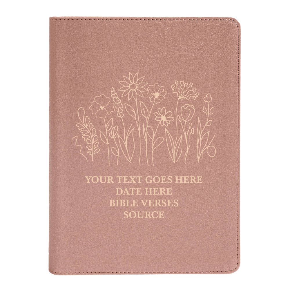 CSB She Reads Rose Gold Study Size Holy Bible Medium Print Size | Garden