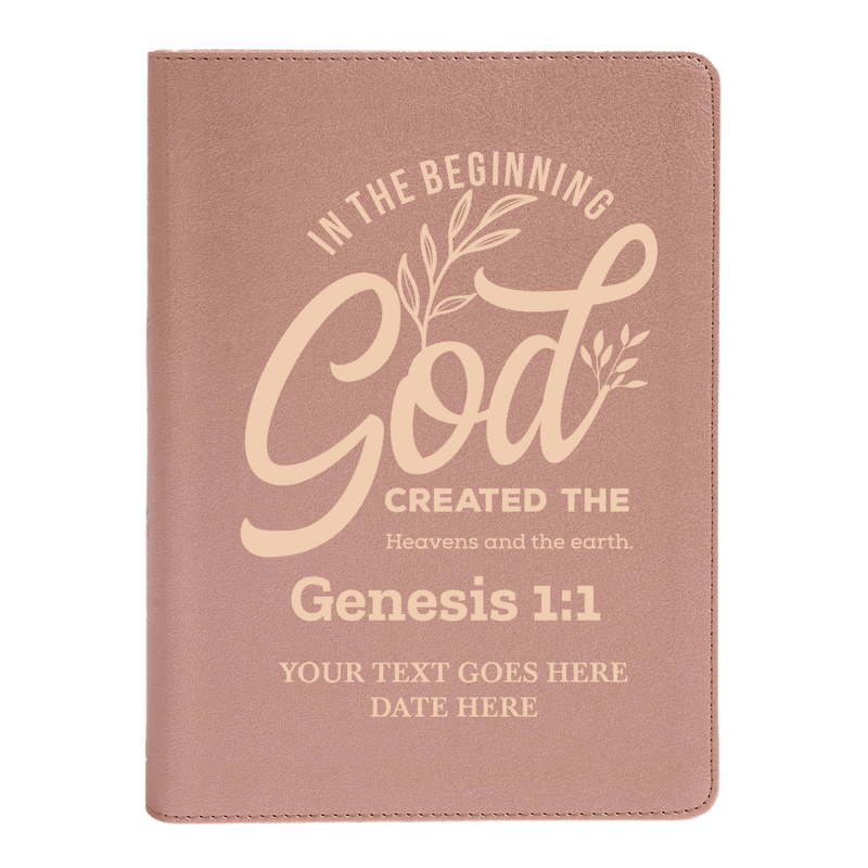 CSB She Reads Rose Gold Study Size Holy Bible Medium Print Size | Genesis 1:1