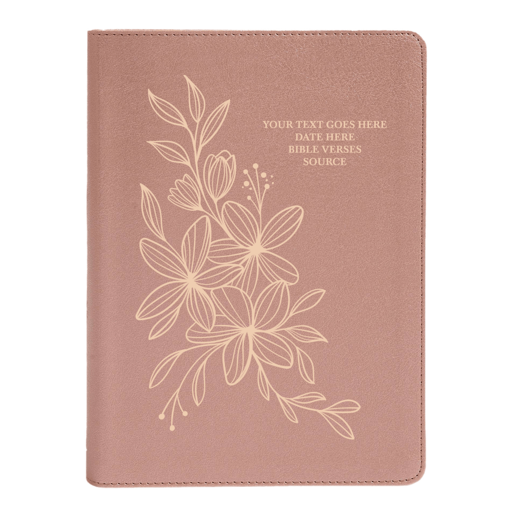 CSB She Reads Rose Gold Study Size Holy Bible Medium Print Size | Hyacinth