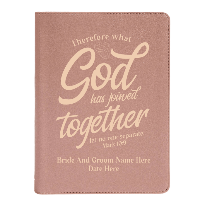 CSB She Reads Rose Gold Study Size Holy Bible Medium Print Size | Mark 10:9