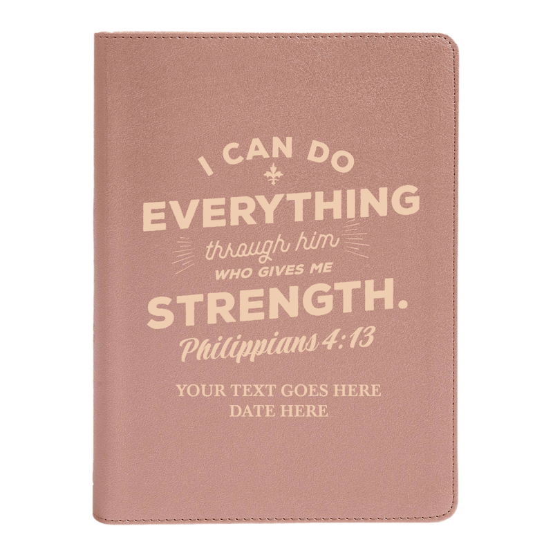CSB She Reads Rose Gold Study Size Holy Bible Medium Print Size | Philippians 4:13