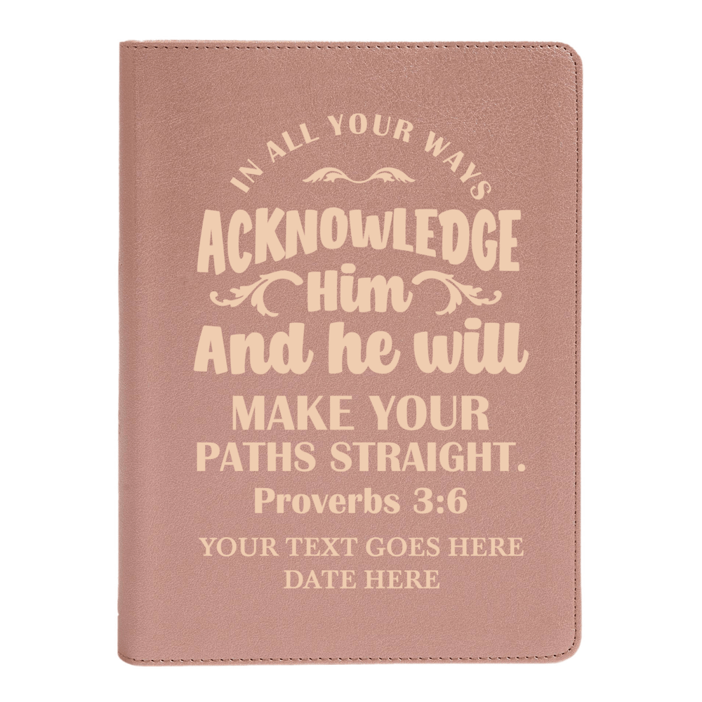 CSB She Reads Rose Gold Study Size Holy Bible Medium Print Size | Proverbs 3:6