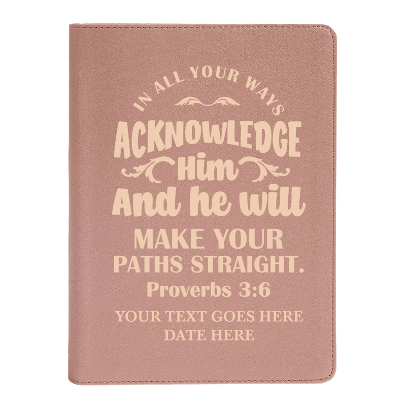 CSB She Reads Rose Gold Study Size Holy Bible Medium Print Size | Proverbs 3:6