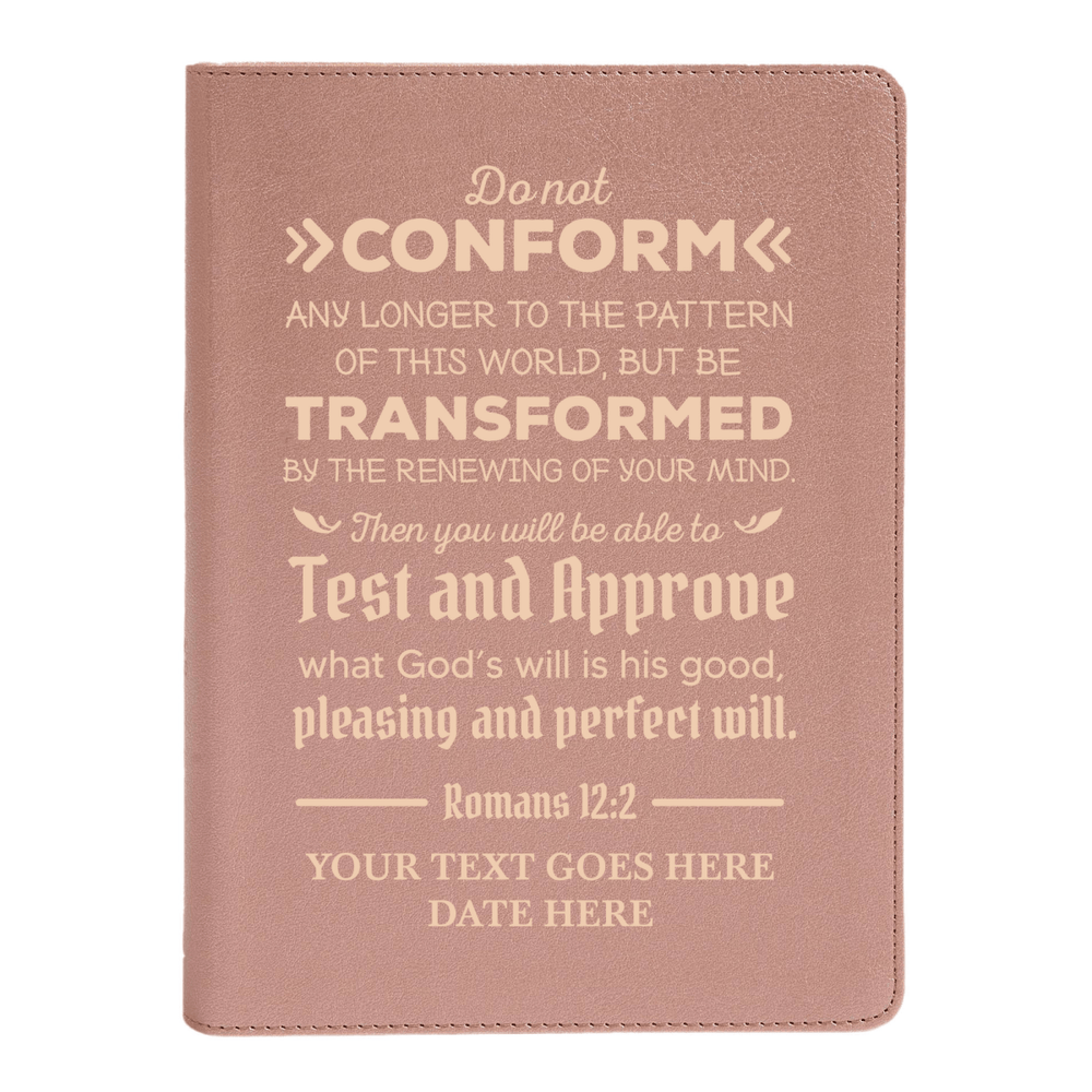 CSB She Reads Rose Gold Study Size Holy Bible Medium Print Size | Romans 12:2
