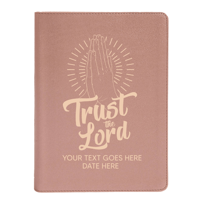 Personalized CSB She Reads Truth Community Study Bible Faux Leather Medium Print Size Rose Gold with FULL COVER Trust the Lord Design | Shepherds Shelf