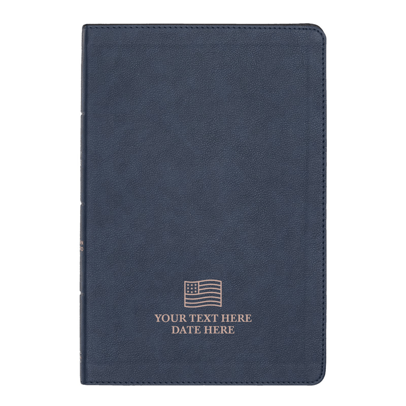 CSB Navy Blue Standard Size Holy Bible Large Print