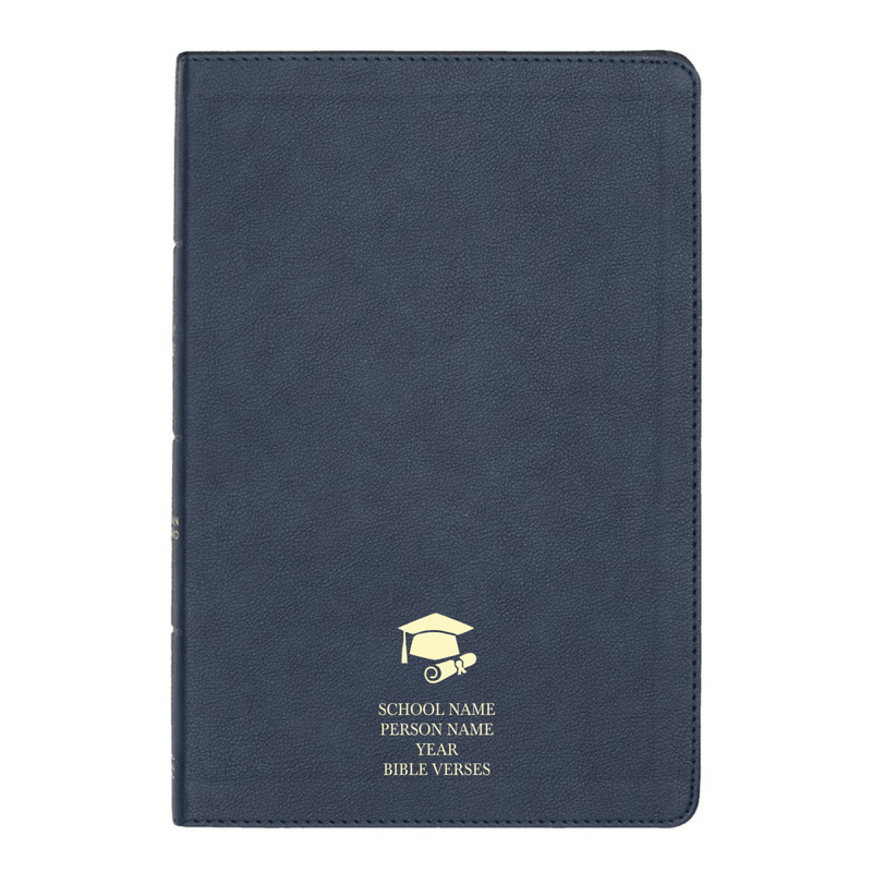 CSB Navy Blue Standard Size Holy Bible Large Print