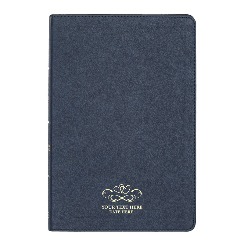 CSB Navy Blue Standard Size Holy Bible Large Print
