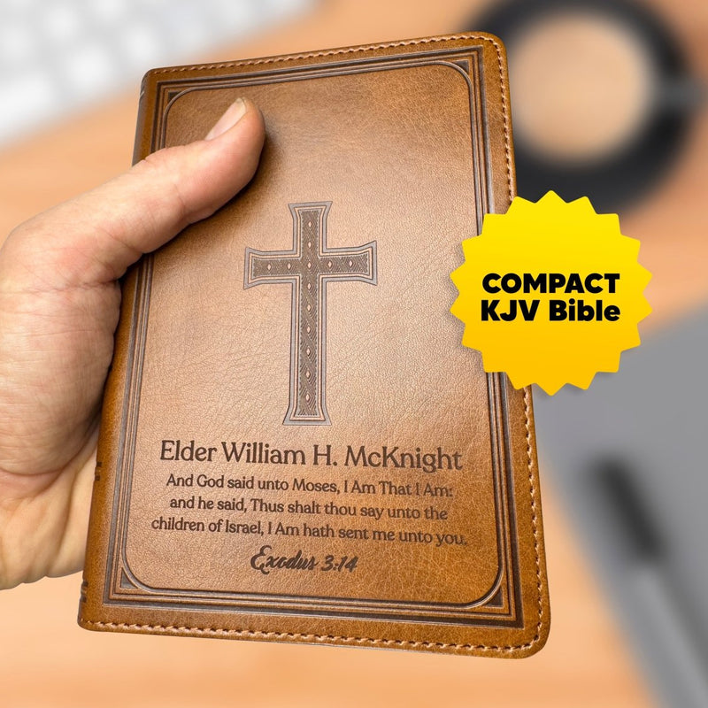 KJV Brown Compact Size Holy Bible Large Print