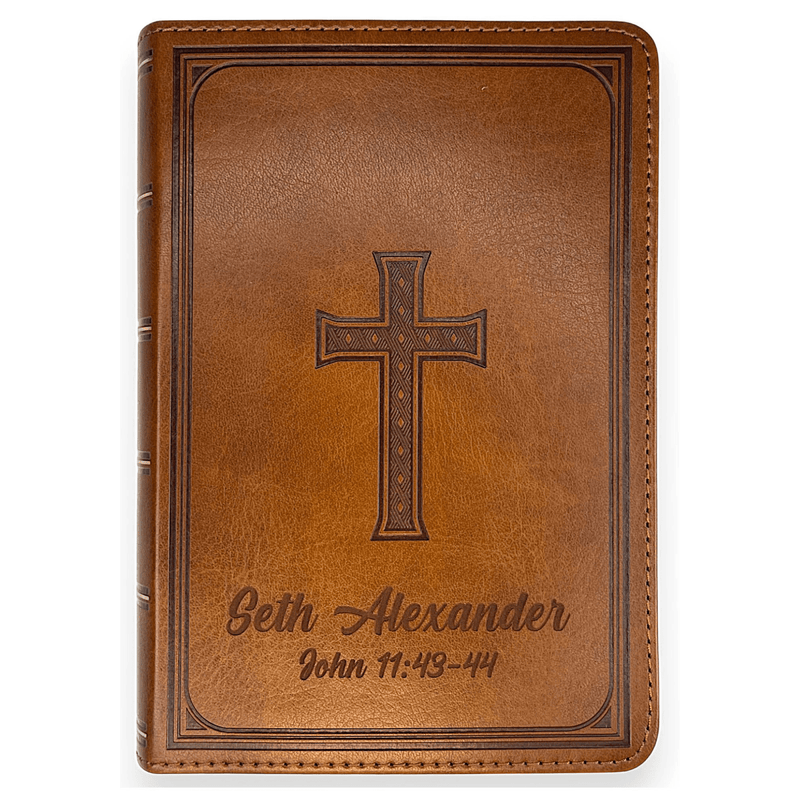 KJV Brown Compact Size Holy Bible Large Print